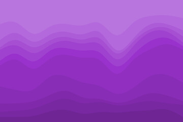 Vibrant shades of purple blend seamlessly in this elegant abstract background, depicting rhythmic undulating waves perfect for contemporary graphic design.