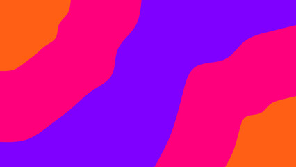 A dynamic and vibrant abstract background featuring flowing, organic shapes in bold hot pink, electric purple, and bright orange hues, perfect for modern design.