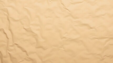 A detailed texture of a crumpled sheet of brown kraft paper. A vintage, rustic, or organic background for design projects, packaging, or scrapbooking.