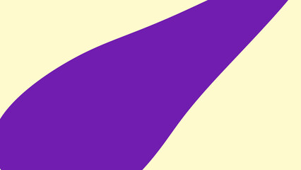 A vibrant purple curved abstract shape creates a dynamic and modern minimalist design element against a soft cream background, perfect for contemporary graphic projects.