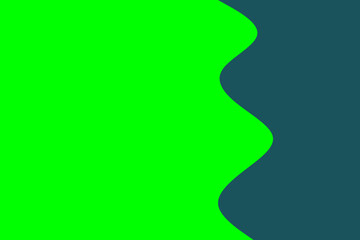 A dynamic abstract background combines vibrant lime green with deep teal, featuring a fluid undulating wave, excellent for modern digital layouts and creative presentations.