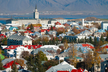 Reykjavik, capital city of Iceland,