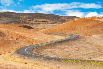 Namaskard or Hverarönd.
Námaskarð is a narrow geothermal pass between the mountains Námafjall...