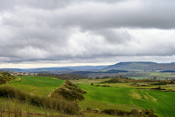 Fototapeta premium Scenic rural landscape in Palencia, northern Spain
