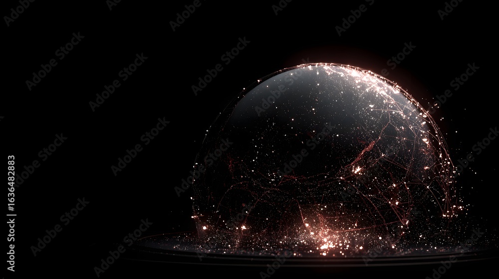 Poster abstract representation of global connectivity.