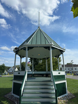 Gazebo on a Small Town Green in Connecticut 