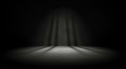 Dramatic Spotlight Illuminating a Textured Stage Floor