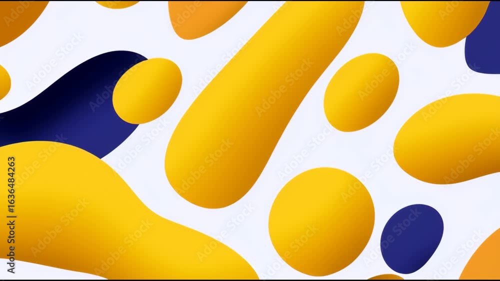 Poster vibrant abstract shapes dance on a colorful background in a modern artistic display