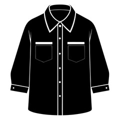 Plain Loose Shirt Vector Design