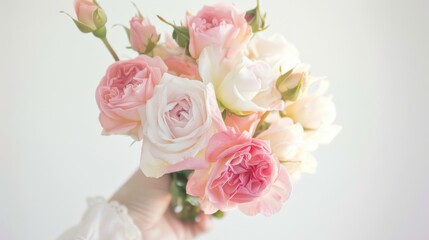 Elegant White Background Flower Still Life Art Photography: Capturing the Timeless Beauty of Blooms, From Delicate Petals to Vibrant Hues – A Fusion of Minimalism and Artistry for Galleries, Home Deco