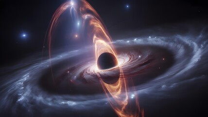 Black hole emitting powerful gamma ray burst with cosmic light beams and high energy particles