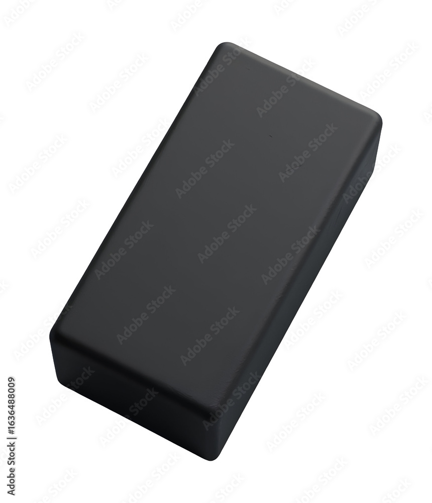 Poster plain dark gray rectangular object block in minimalist design concept
