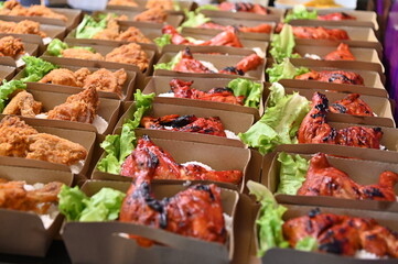 Kuching, Malaysia - August 8, 2025: The Kuching Festival Food Street Fair