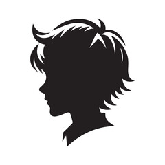 treat kids vector silhouette clip art logo design illustration