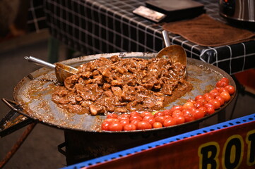 Kuching, Malaysia - August 8, 2025: The Kuching Festival Food Street Fair