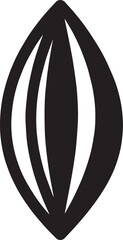 Sunflower Seeds Silhouette in Black | Organic Farming Element Illustration Icon