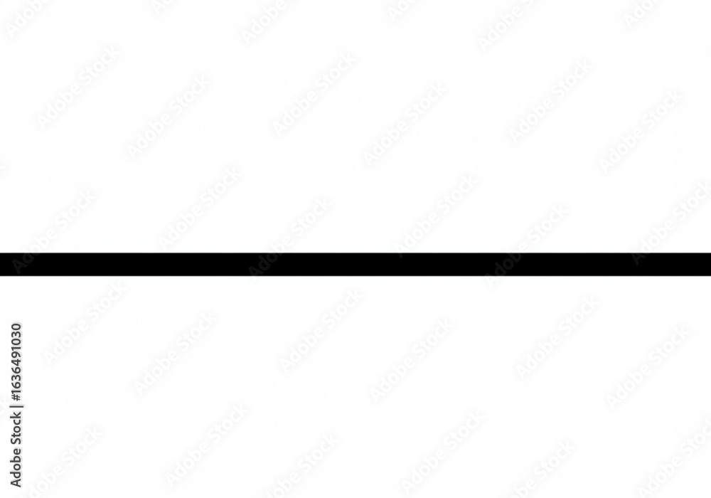 Poster vector art of simple black horizontal line isolated on white background for design use