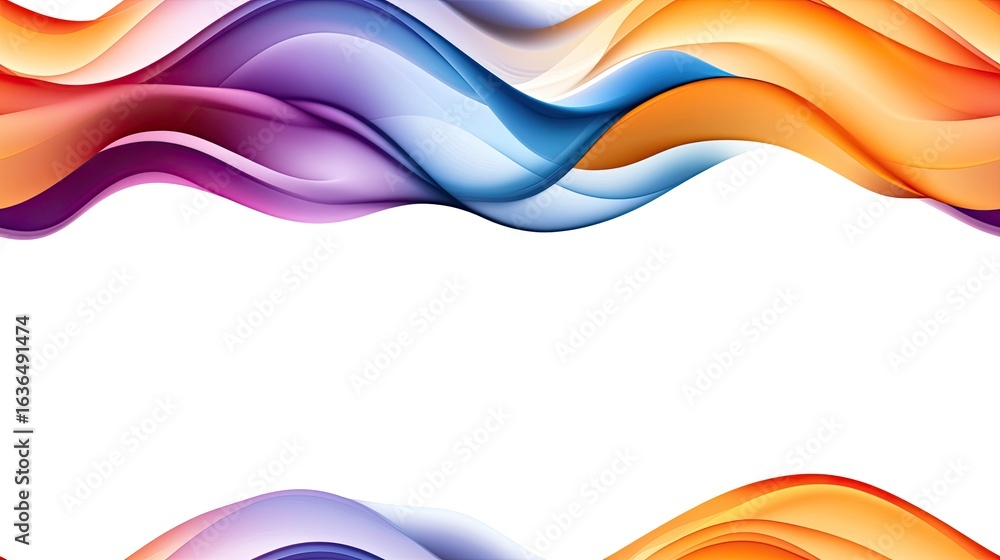 Poster vibrant orange and blue smoke entwine, creating fluid patterns that captivate the viewer in a mesmer