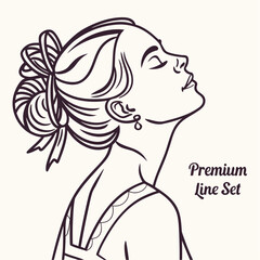 woman with long hair