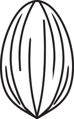 Sunflower Seeds Silhouette in Black | Organic Farming Element Illustration Icon