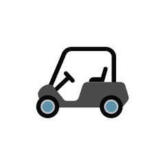 Car vector illustration. Golf car logo icon design vector illustration template