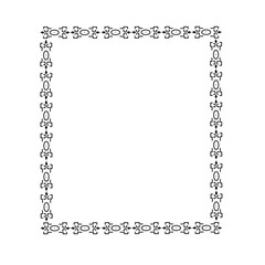tribal frame ornament