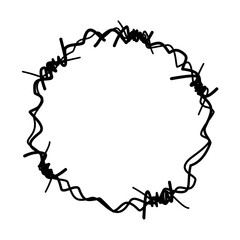 Obraz premium Barbed fence