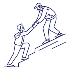 skiing in the mountains