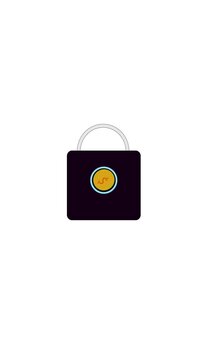 Animated filled outline handbag icon with dollar coin isolated on white background representing shopping and finance. Filled outline handbag and dollar coin animation isolated on white backdrop.