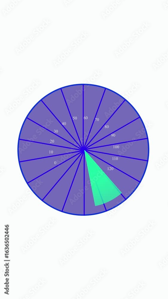 Aufkleber modern radar scan animation on white background. animated radar screen with moving pulses and grid l