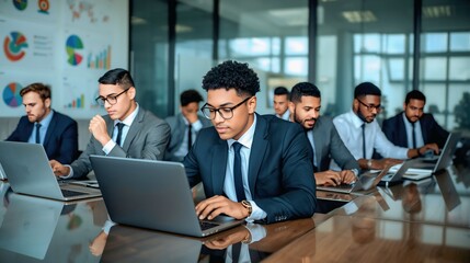 business team working together