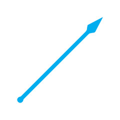 Javelin lance pike colored icon