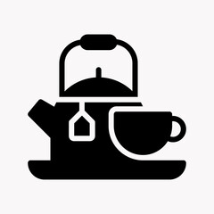 Obraz premium TEA SET GLYPH