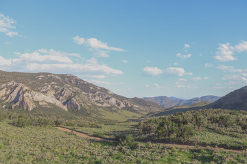 landscape with mountains