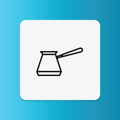 Turkish coffee pot icon.
