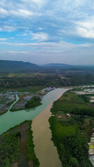 Drone View of Citarum River at Jatiluhur Dam, Purwakarta &ndash; Stunning Aerial Landscape