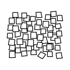 sticky notes on white background  Remote work icon