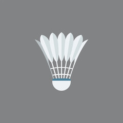 Badminton Shuttlecock icon with white background.
