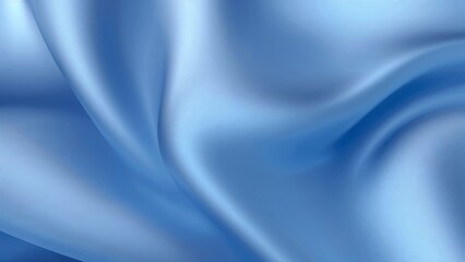 Obraz premium Photo of abstract blue silk background with soft waves creates a smooth and elegant texture for various design purposes