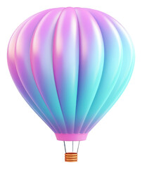 Naklejka premium PNG Cute hot air balloon aircraft white background transportation.