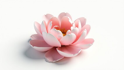 Fototapeta premium Detailed close-up of a delicate pink flower.