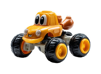 Fototapeta premium Exciting toy car adventure in playroom action-packed fun view isolated on transparent background, png
