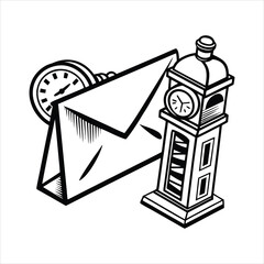 vector illustration of an office building