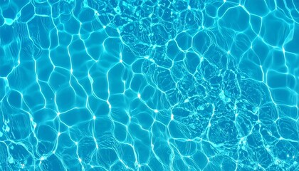 Obraz premium Rippled water surface of a swimming pool