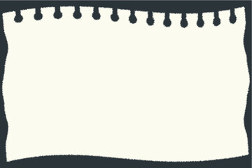 Torn Spiral Notebook Paper Illustration