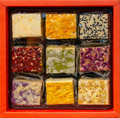 colorful flower cake as gift