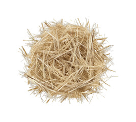 Natural straws nest arrangement organic materials nature rustic charm isolated on transparent background, png