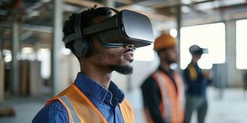 Students in future-tech construction school learning via VR simulations and AI-powered tools 