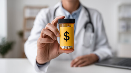 Drug pricing regulation impact in healthcare facilities modern clinic environment informative content
