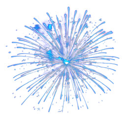 Obraz premium PNG Blue firework fireworks night blue fireworks.